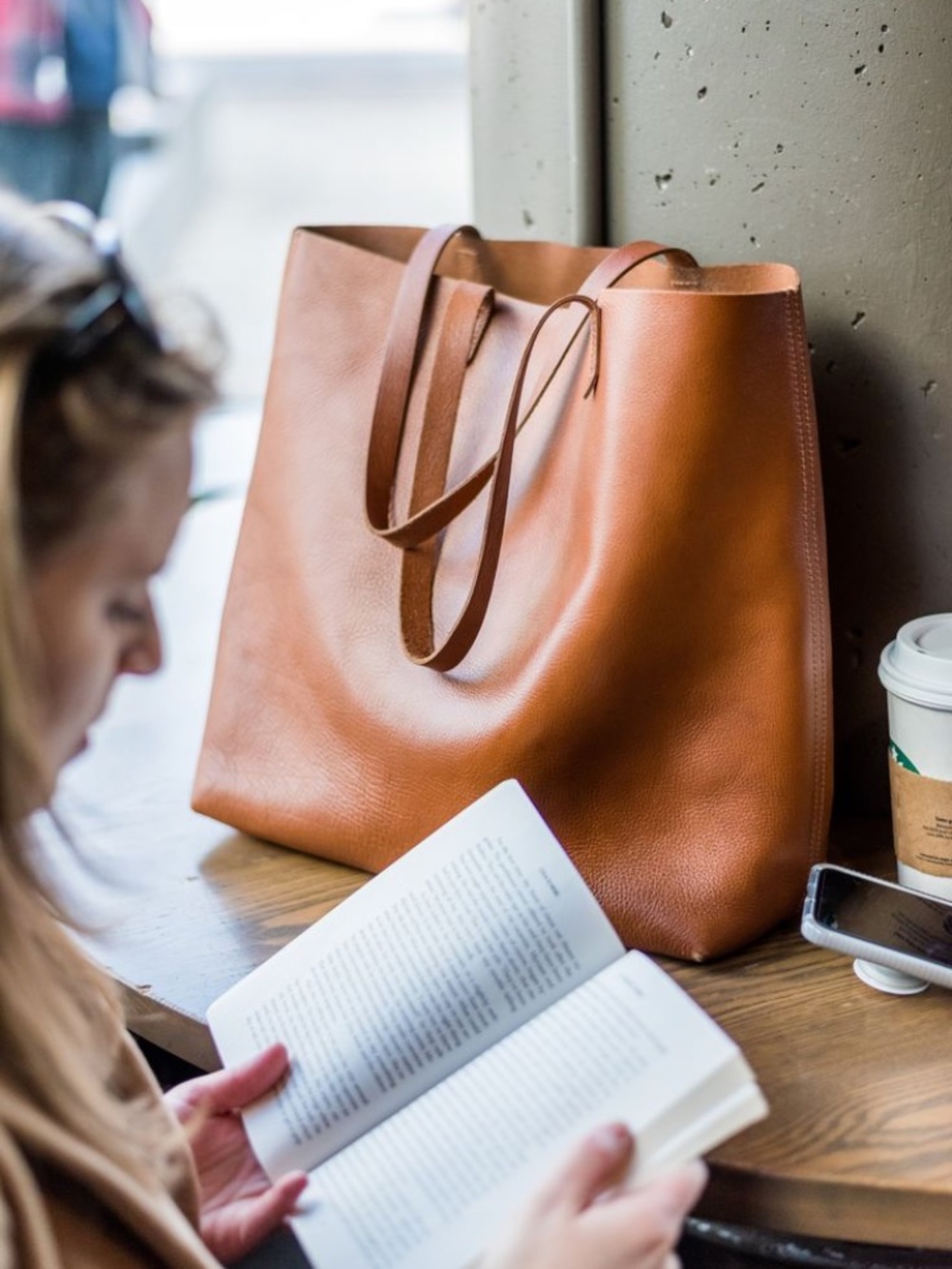 Madewell Transport Tote in Cognac